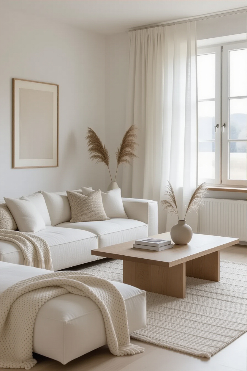 minimalist living room, modern neutral minimalist living room, soft minimalist living room, minimalist living room apartment, classic minimalist living room