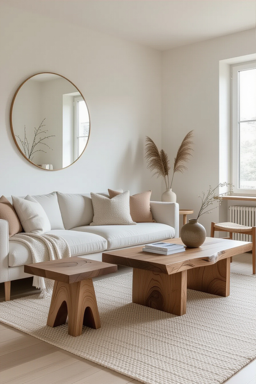 Japandi Living Room Tv Wall