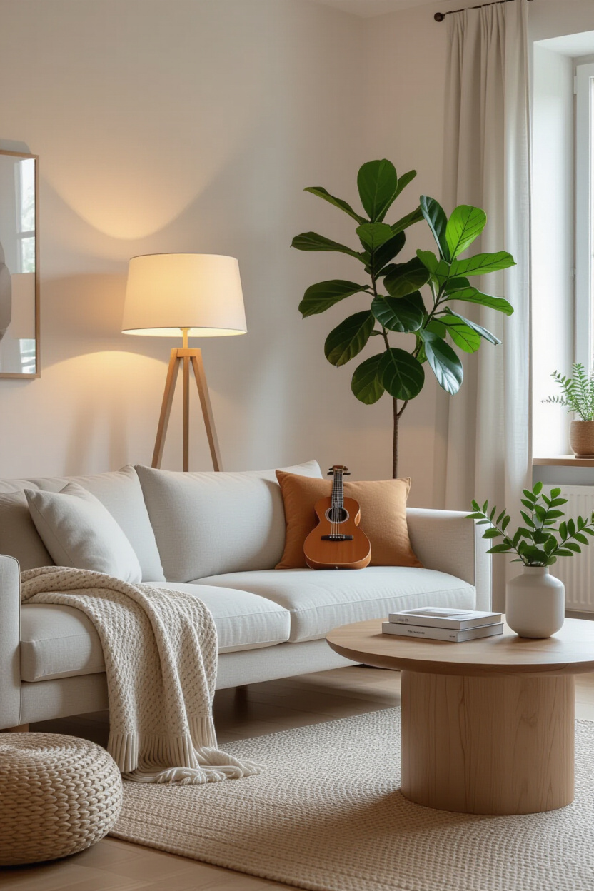 Japandi Theme Living Room