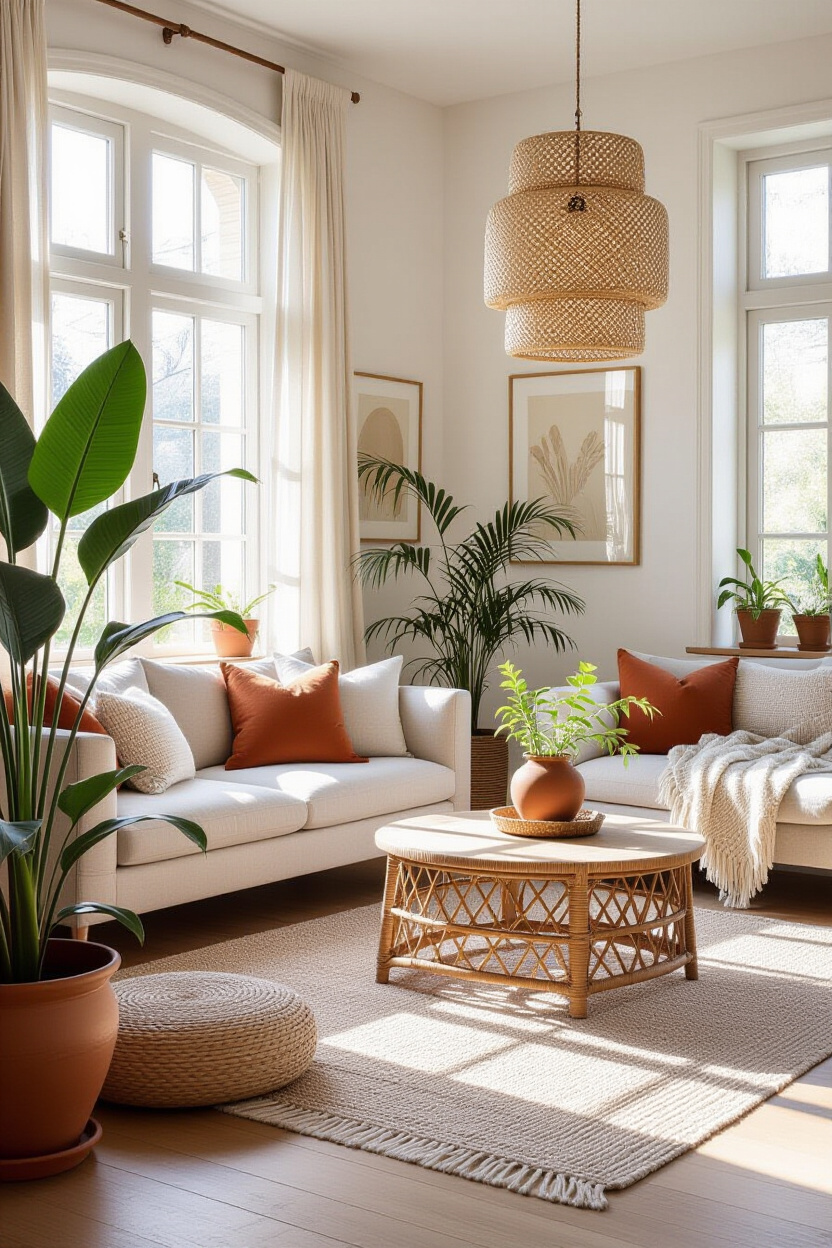 Living Room Bohemian Modern