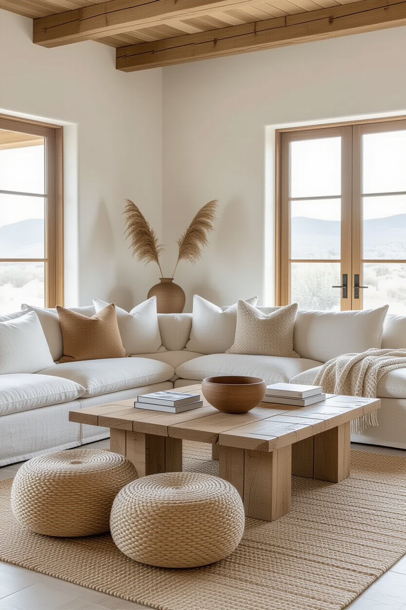 Modern Wabi Sabi Living Room