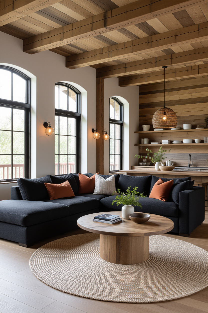 Black Couch Living Room