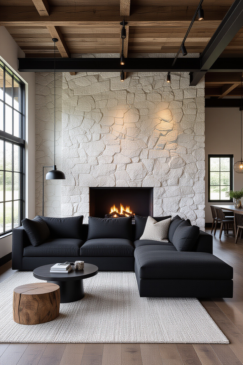 Black Couches Living Room Ideas