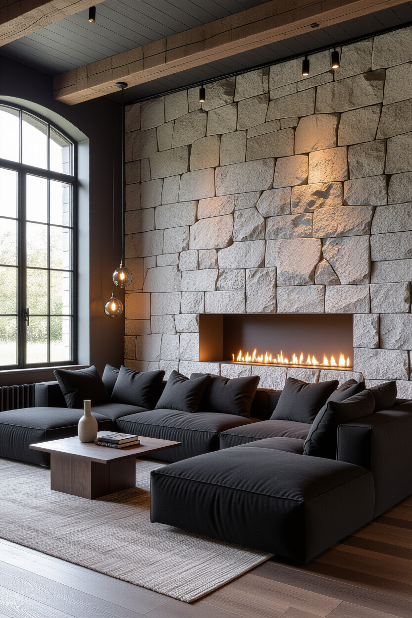 Black Living Room Ideas