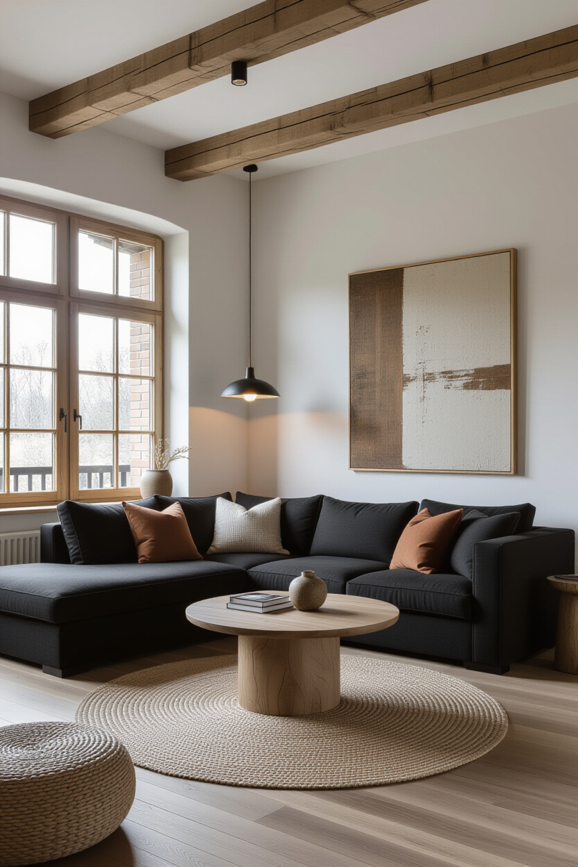 Black Sofa Living Room