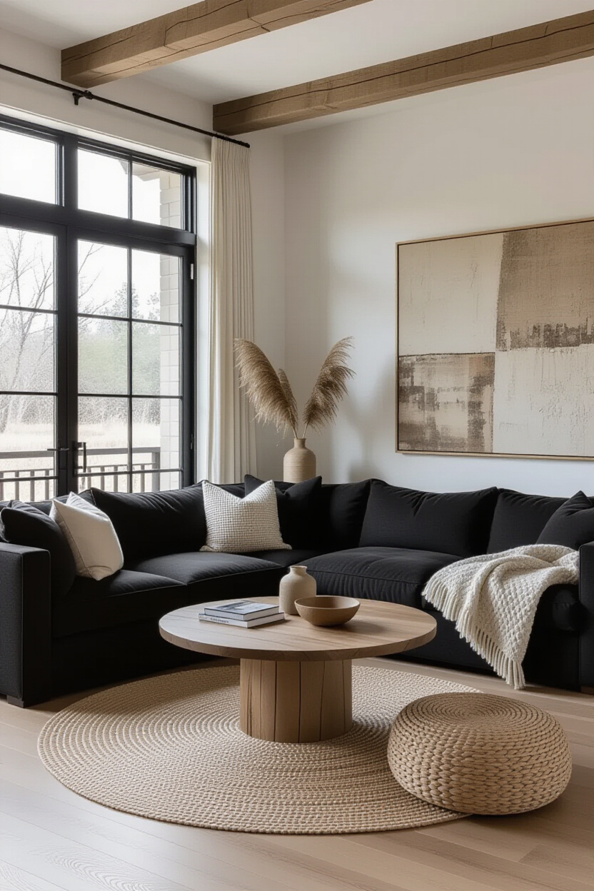 Black Sofa Living Room