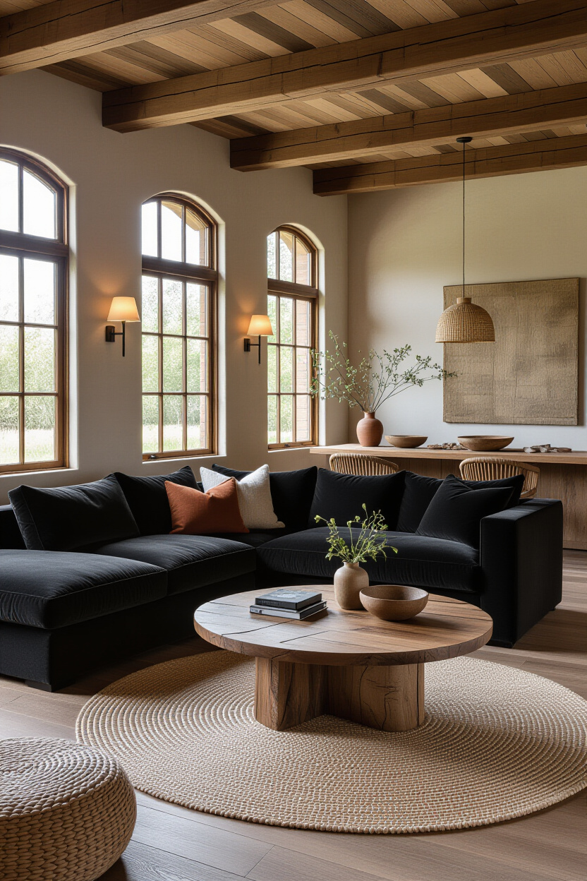 Black Sofa Living Room