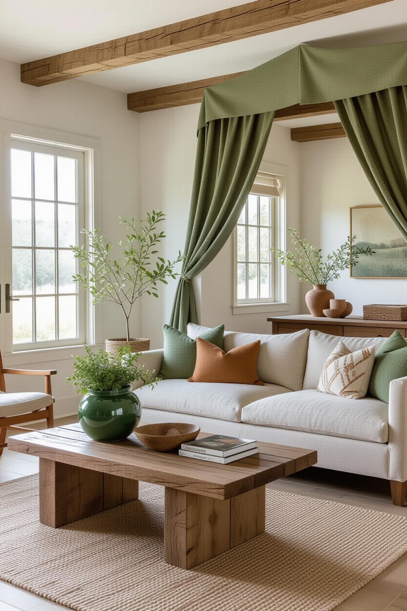 Botanical Living Room Greenery