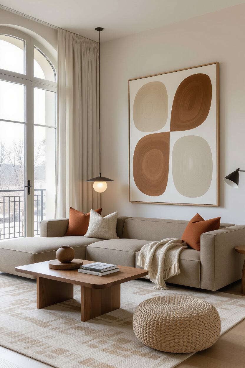 Brown Couch Living Room