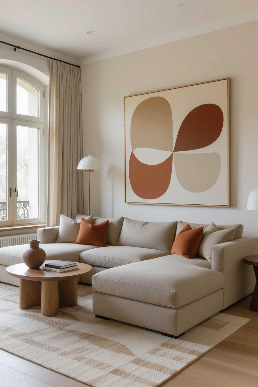 Brown Living Room Aesthetic