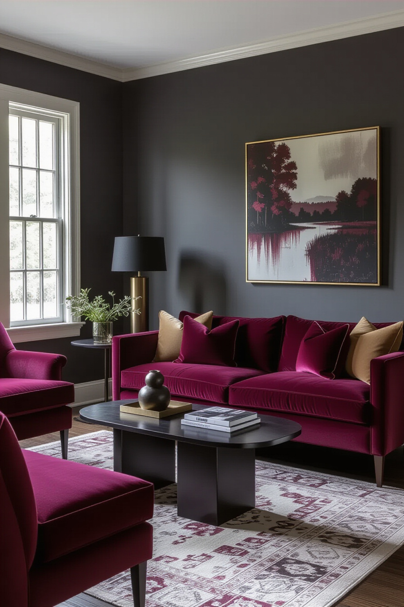 Burgundy Shadow Room Ideas