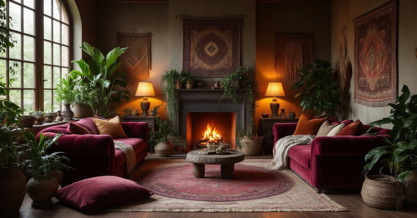 Embrace the Darkness: Crafting Your Dreamy Cozy Moody Living Room