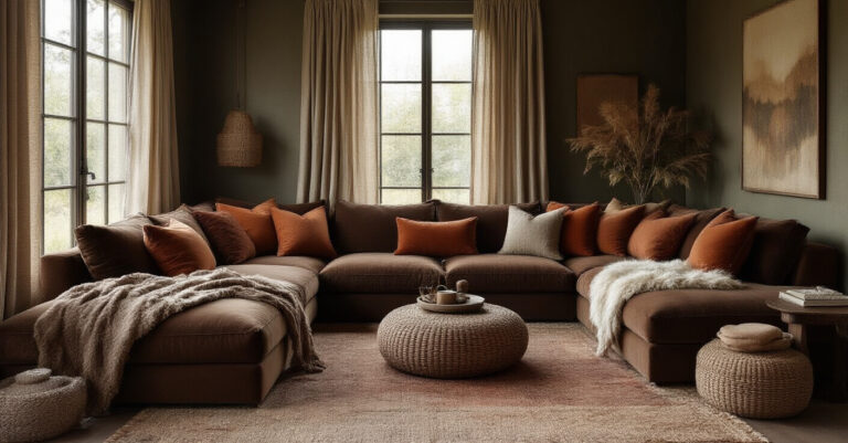 Embrace the Depth: Creating Your Cozy Dark Earthy Living Room Oasis
