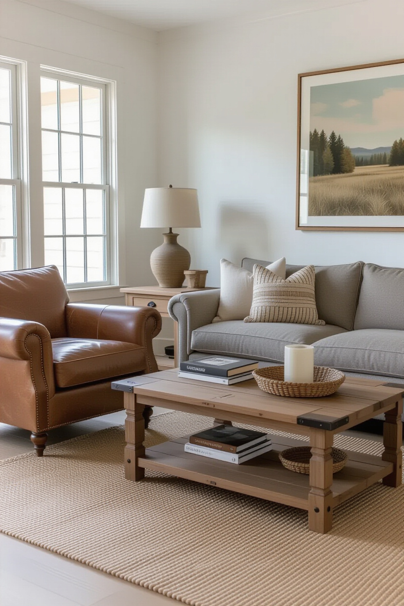 Leather Living Room Sophistication