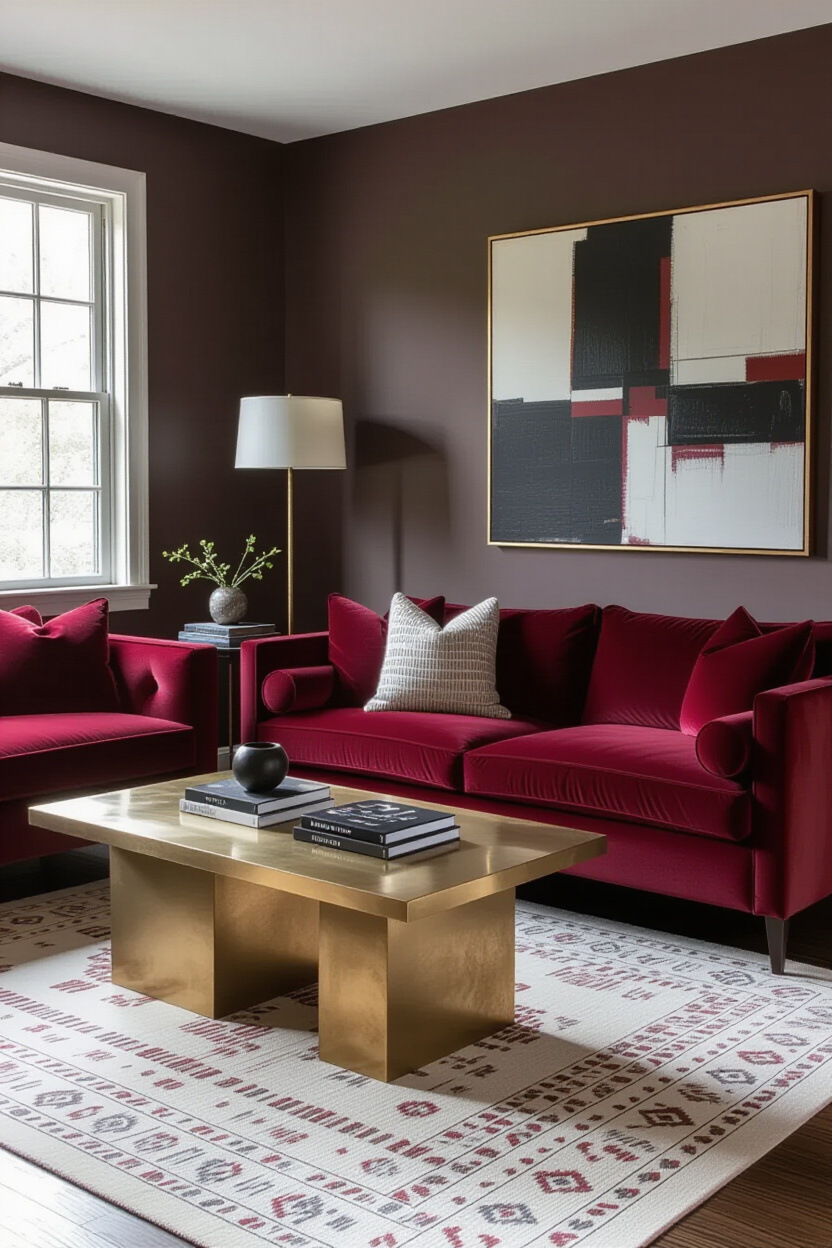 Velvet Rich Mahogany Room Ideas