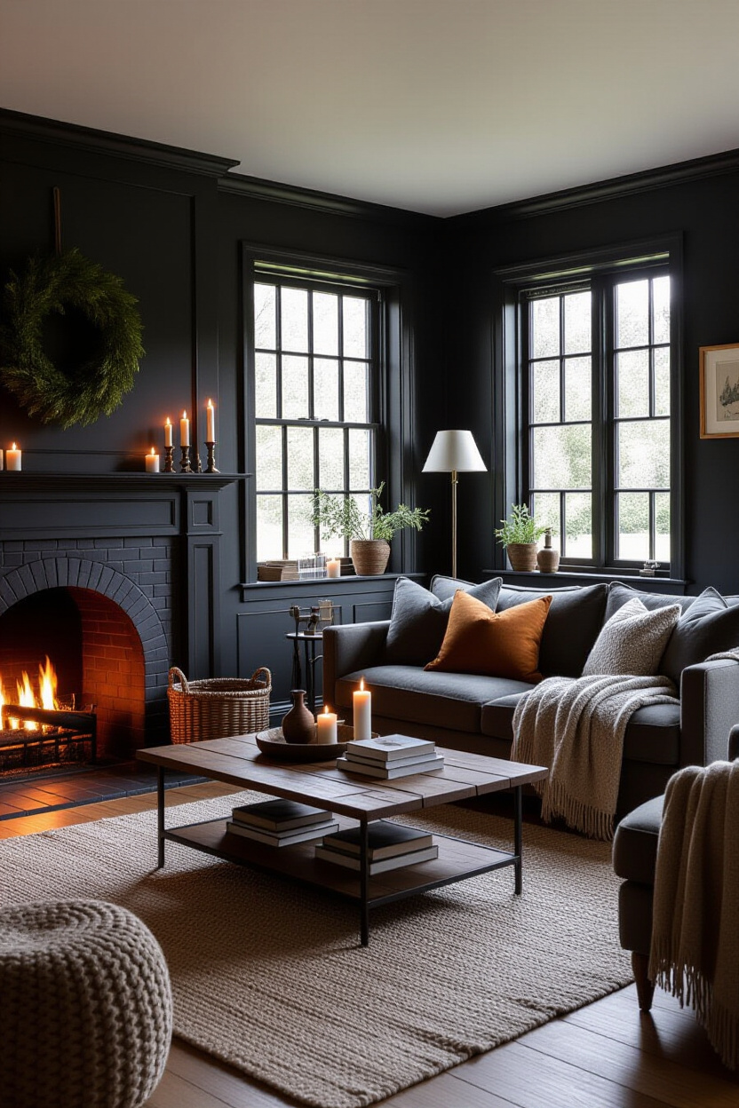 Achieving a Dark and Cozy Living Room Ambiance