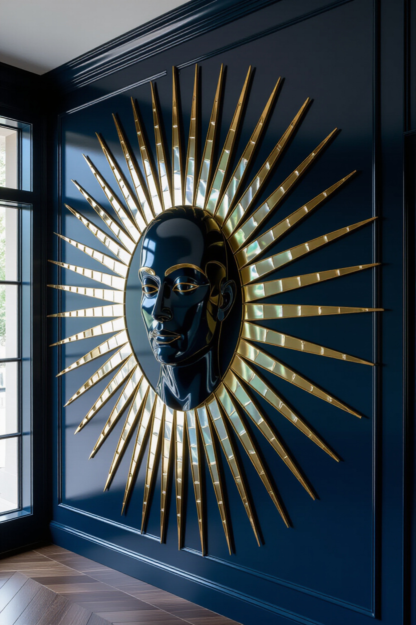 Art Deco Living Room Wall Flair