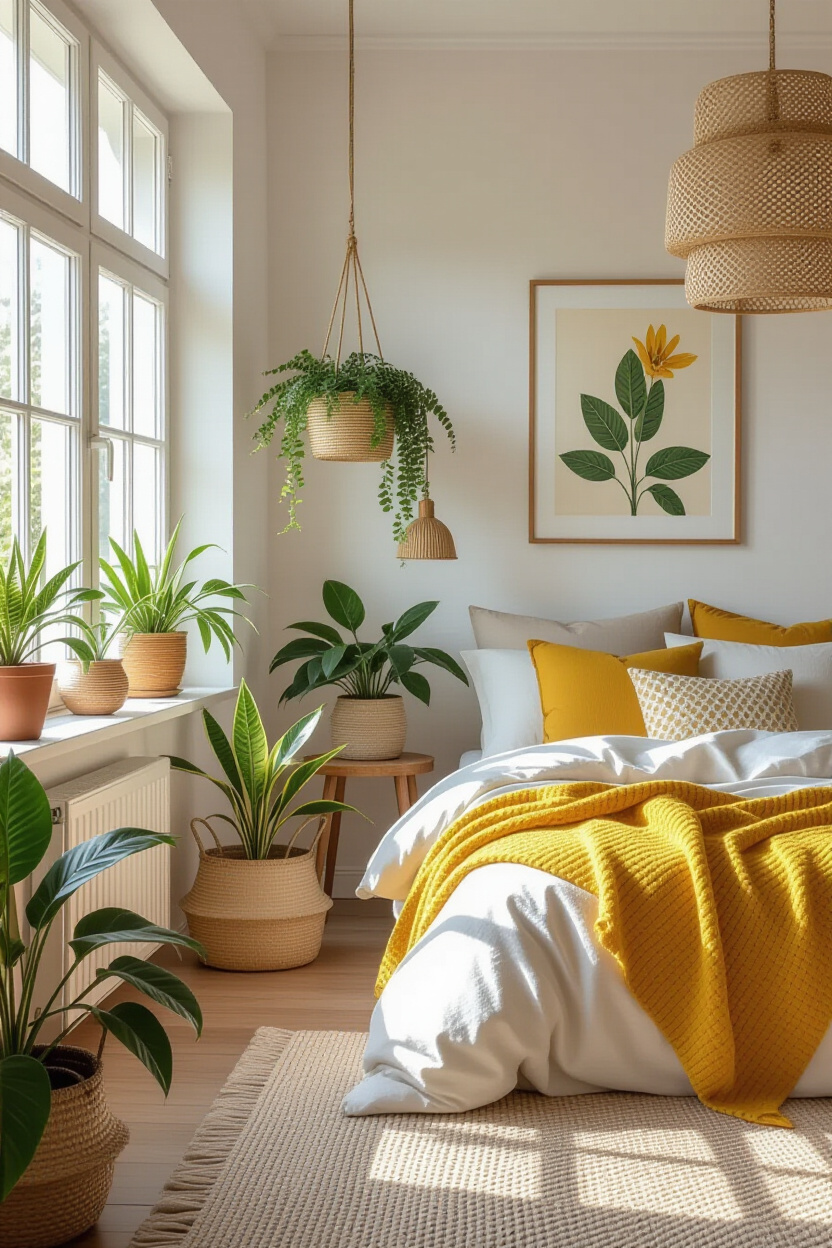 Bedroom Wall Decor Plants