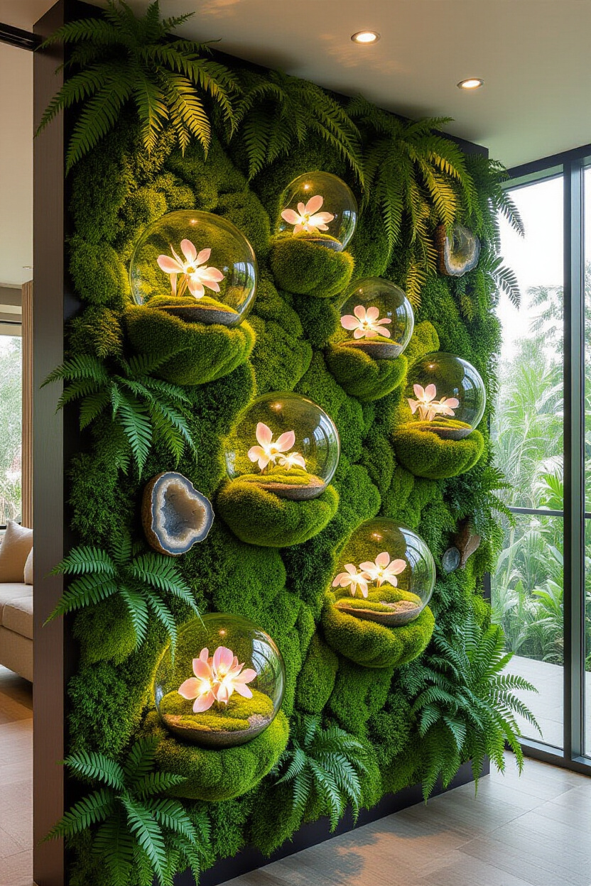 Biophilic Design Living Room Wall