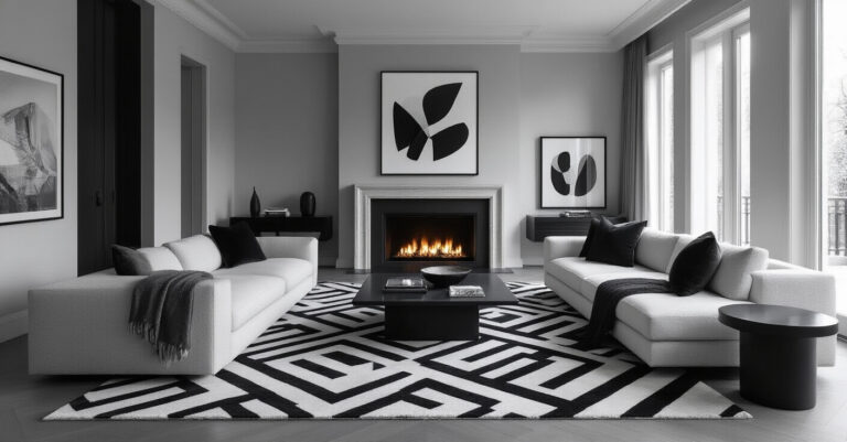 Black And White Living Room Decor: 22 Stylish Design Concepts