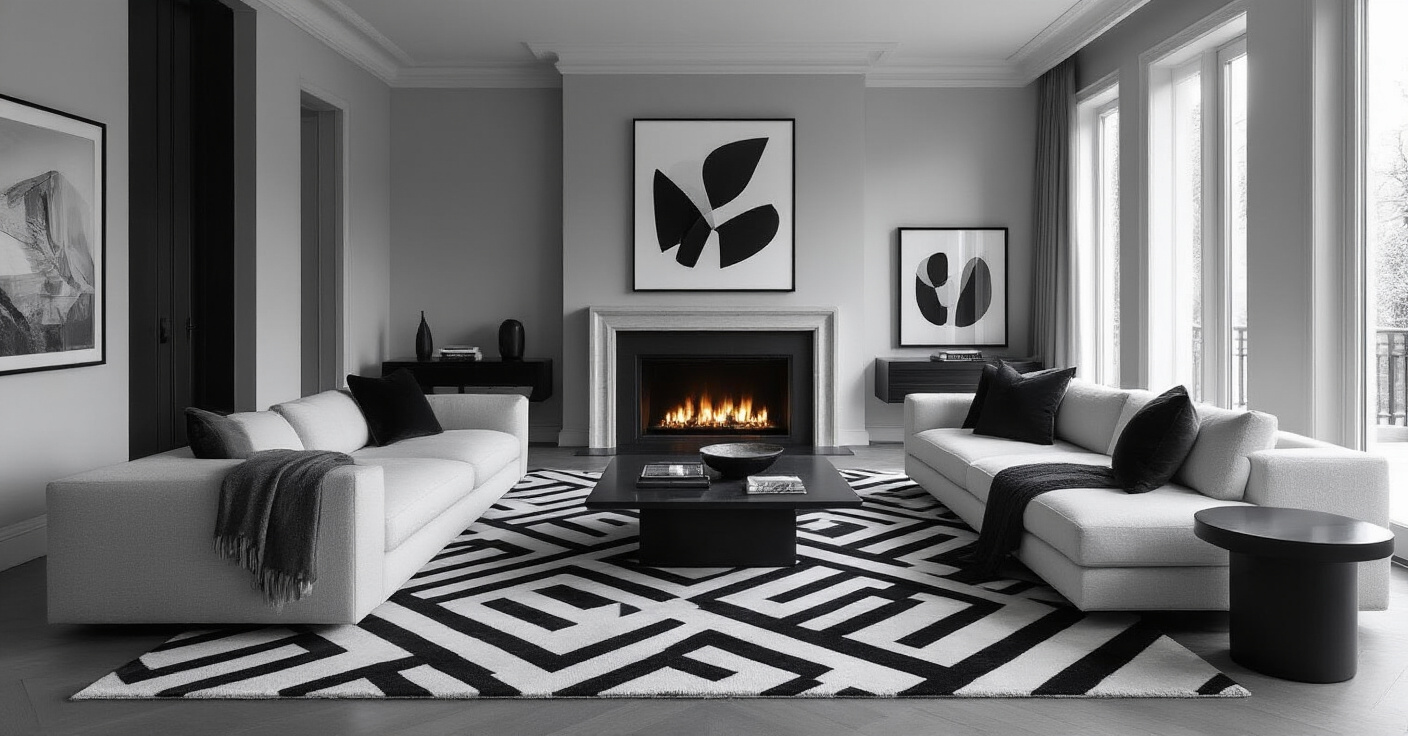 Black And White Living Room Decor: 22 Stylish Design Concepts