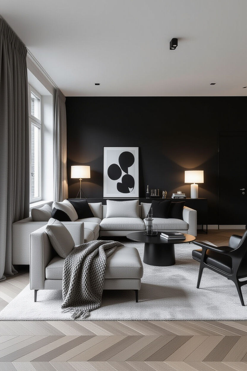 Black and White Living Room Ideas for your Home