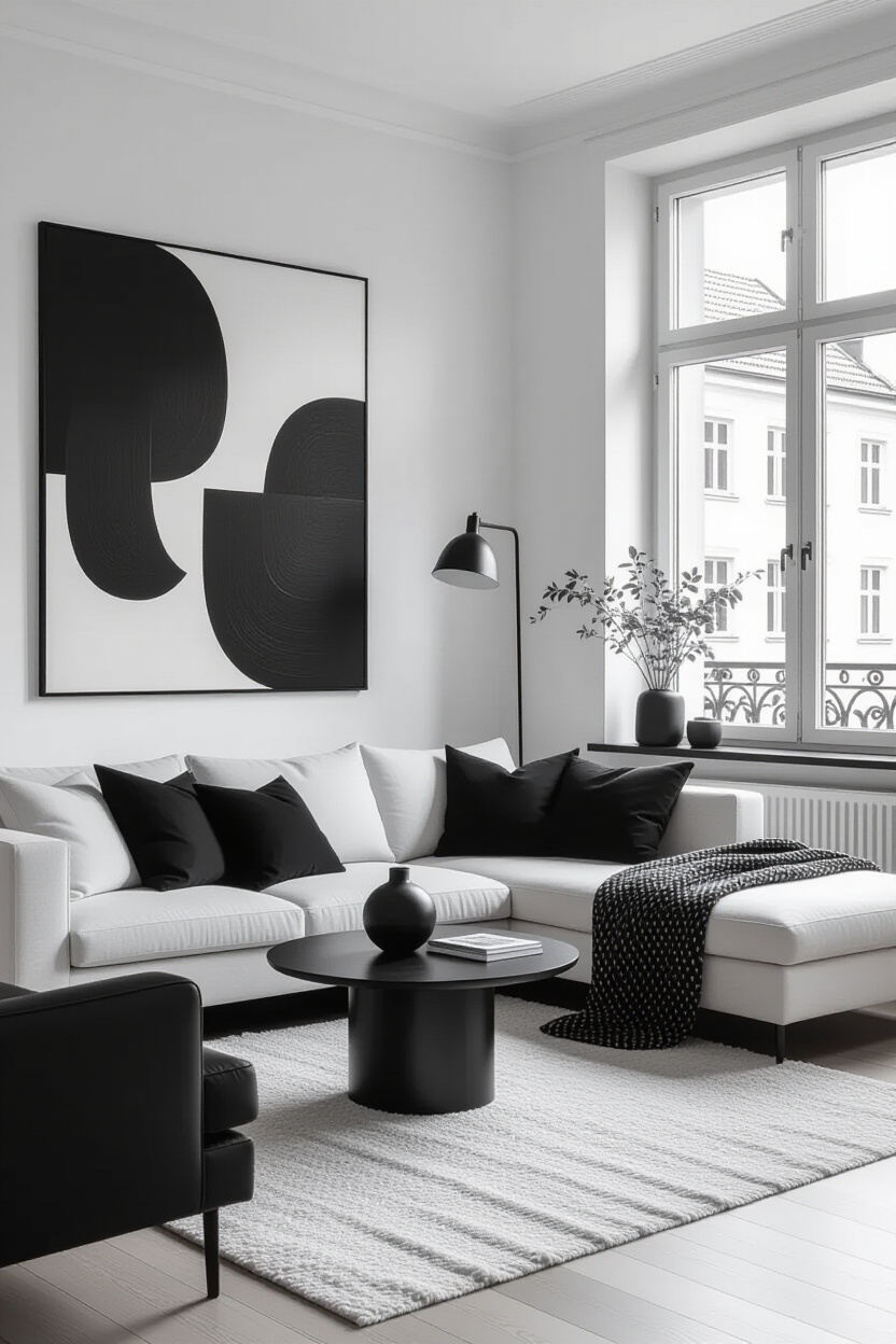 Black and White Living Room Ideas for your Living Room