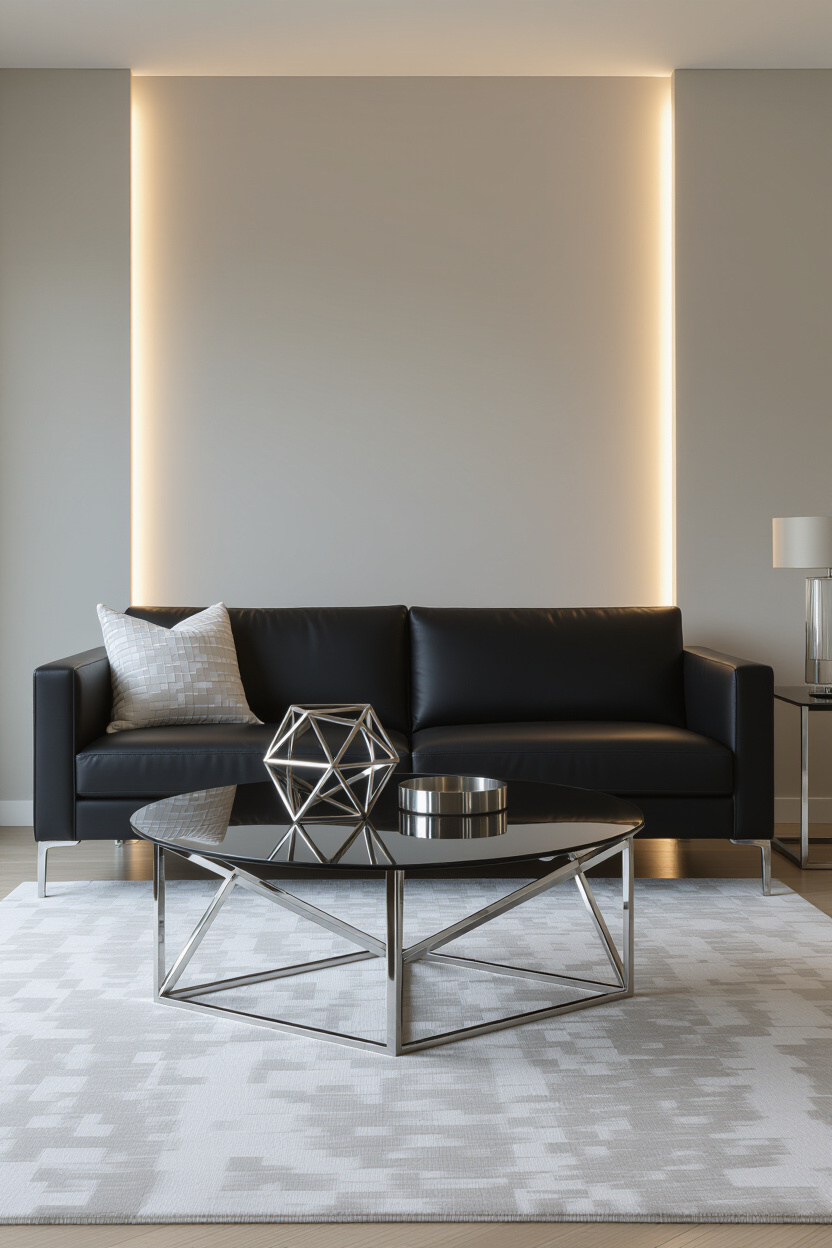 Black Couch Living Room Decor Aesthetic: Modern & Chic