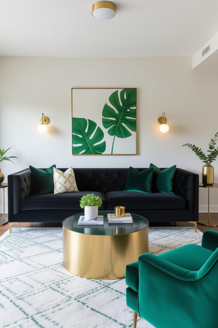 Black Couch Living Room Decor Color Schemes: Beyond Black and White