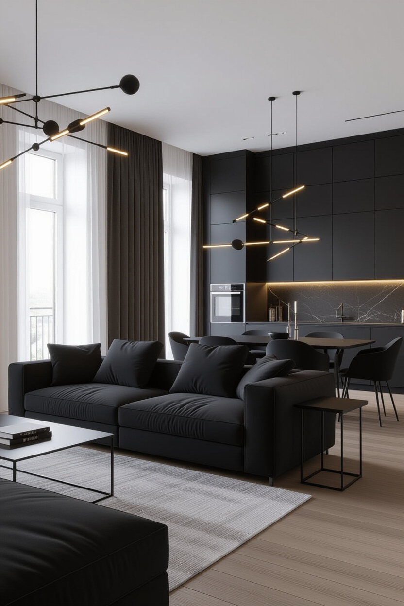 Black Furniture Living Room Ideas: Complementing Your Black Sofa