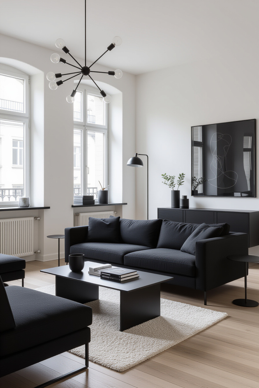 Black Furniture Living Room Ideas: Sophisticated Styling with Your Couch