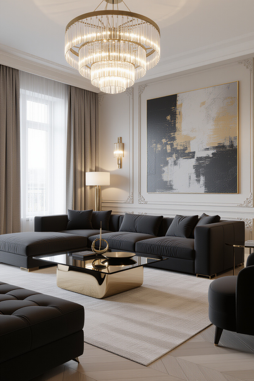 Black Sofa Living Room Decor Ideas Luxe: Elevating Your Room's Ambiance