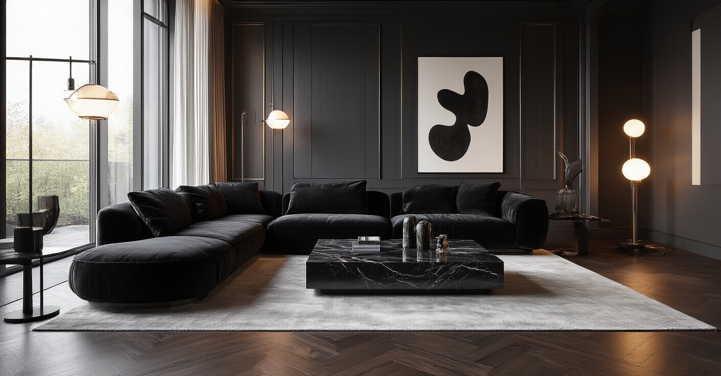23 Stunning Ways to Style Black Sofa Living Room Decor