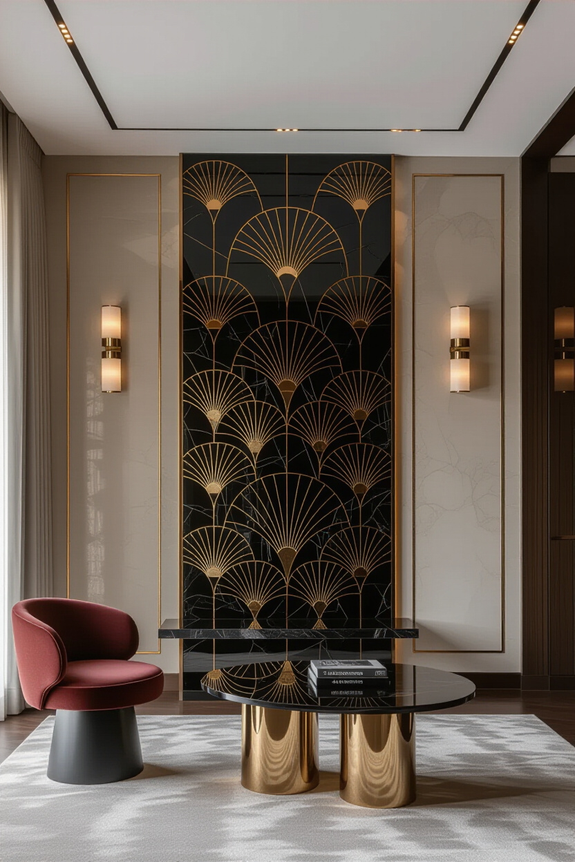 Blissful Black Accent Wall Room