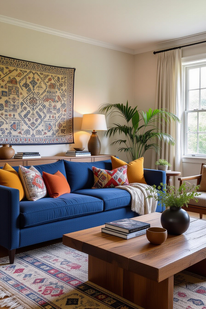 Blue Couch Living Room Ideas: Versatile Decor for Your Space