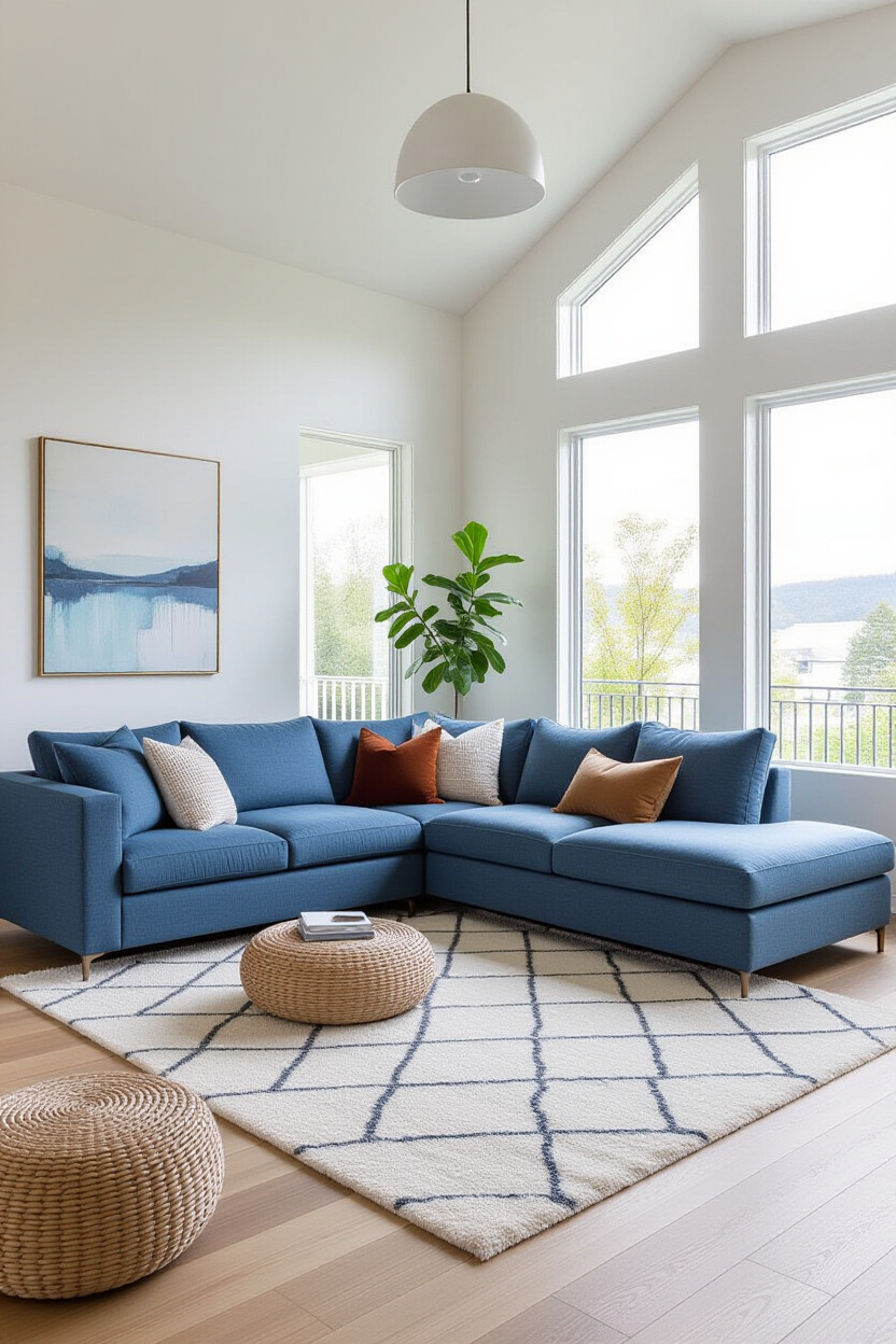 Blue Sectional Living Room Decor: Maximizing Comfort and Style