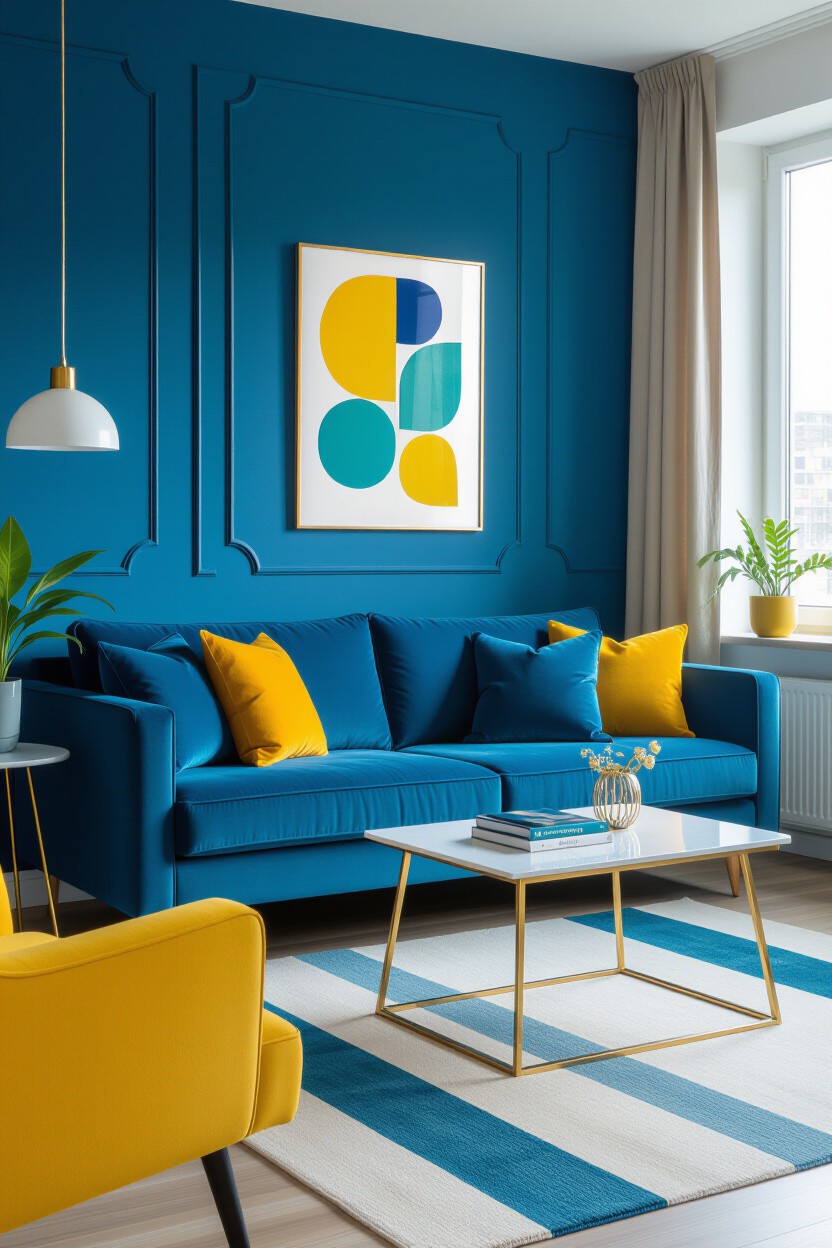 Blue Sofa Living Room Color Combinations: Harmonizing Your Room
