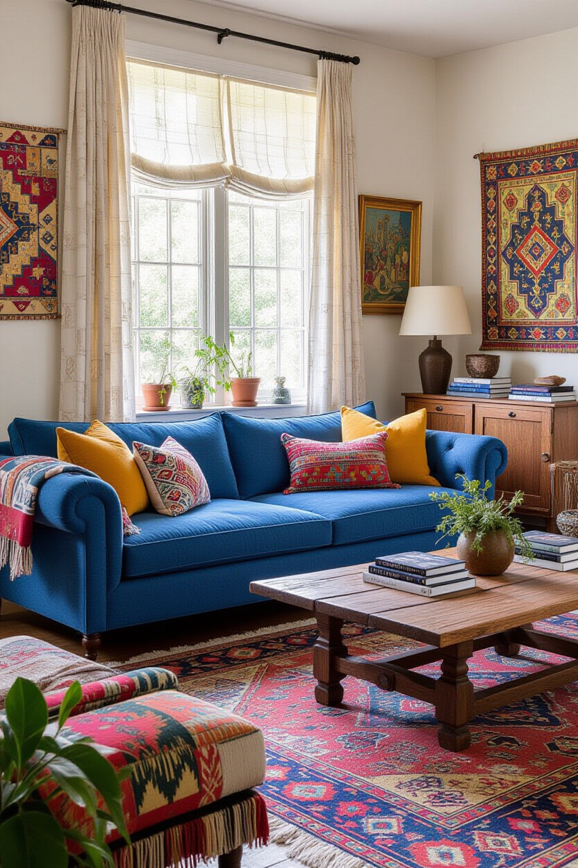 Blue Sofa Living Room Ideas Decor: Styling Your Cozy Space