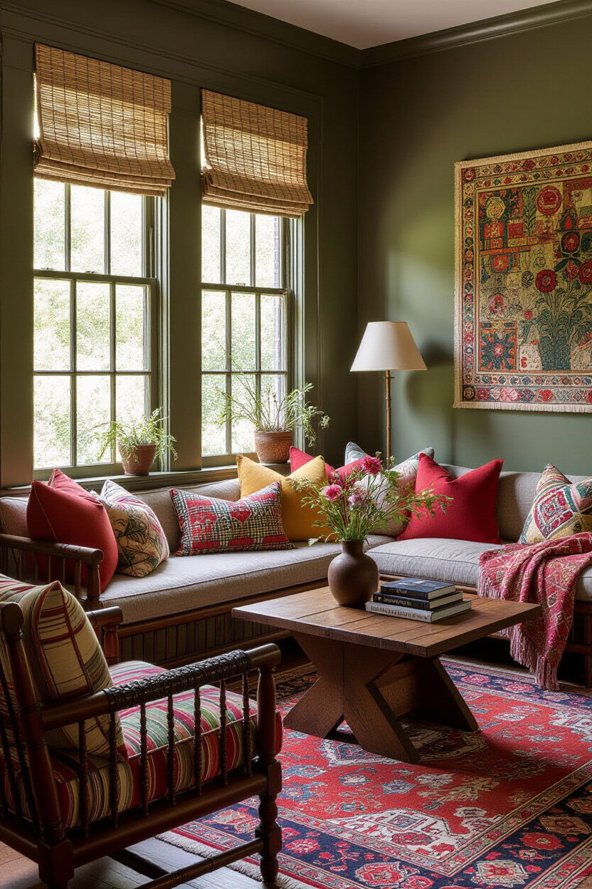 Boho Green Room Ideas