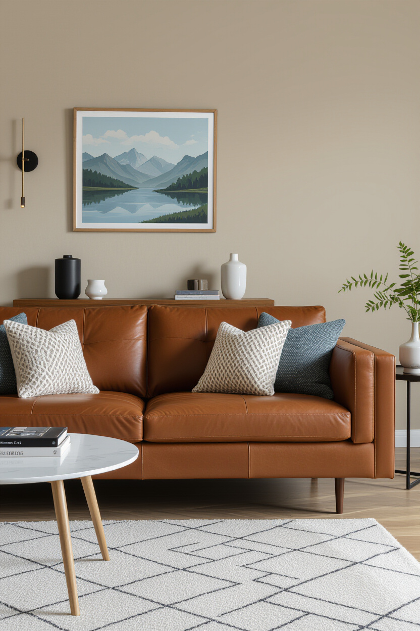 Brown Leather Couch Living Room Decor Colour Schemes: Harmonious Palettes