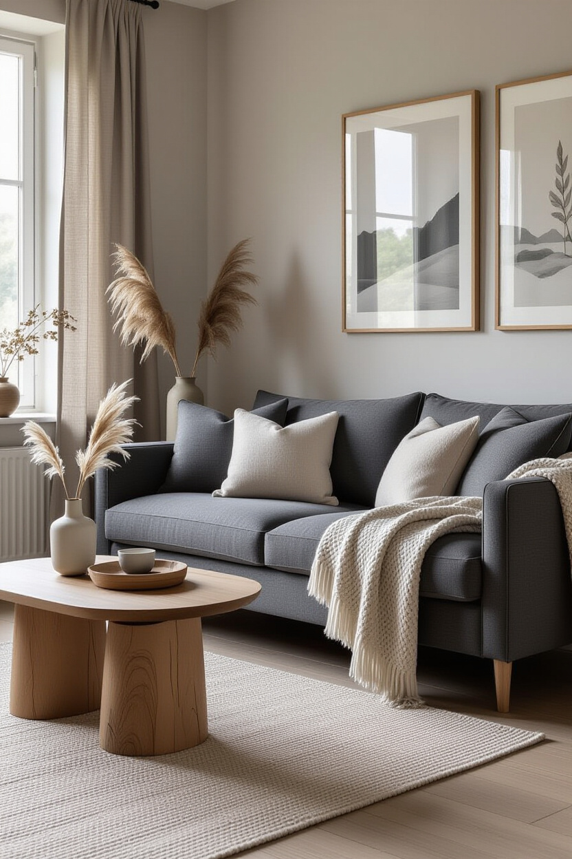 Charcoal Couch Decor: Creating a Relaxing Space
