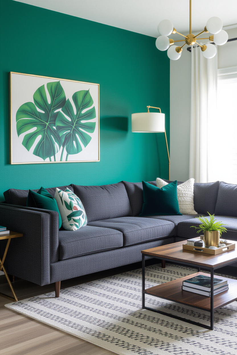 Charcoal Couch Living Room Color Schemes: Bold & Beautiful
