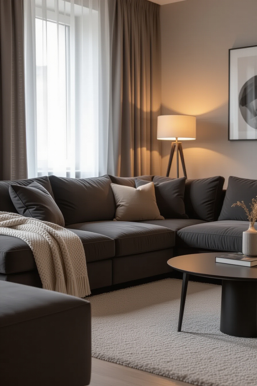 Charcoal Couch Living Room: Cozy and Chic Decorating Ideas