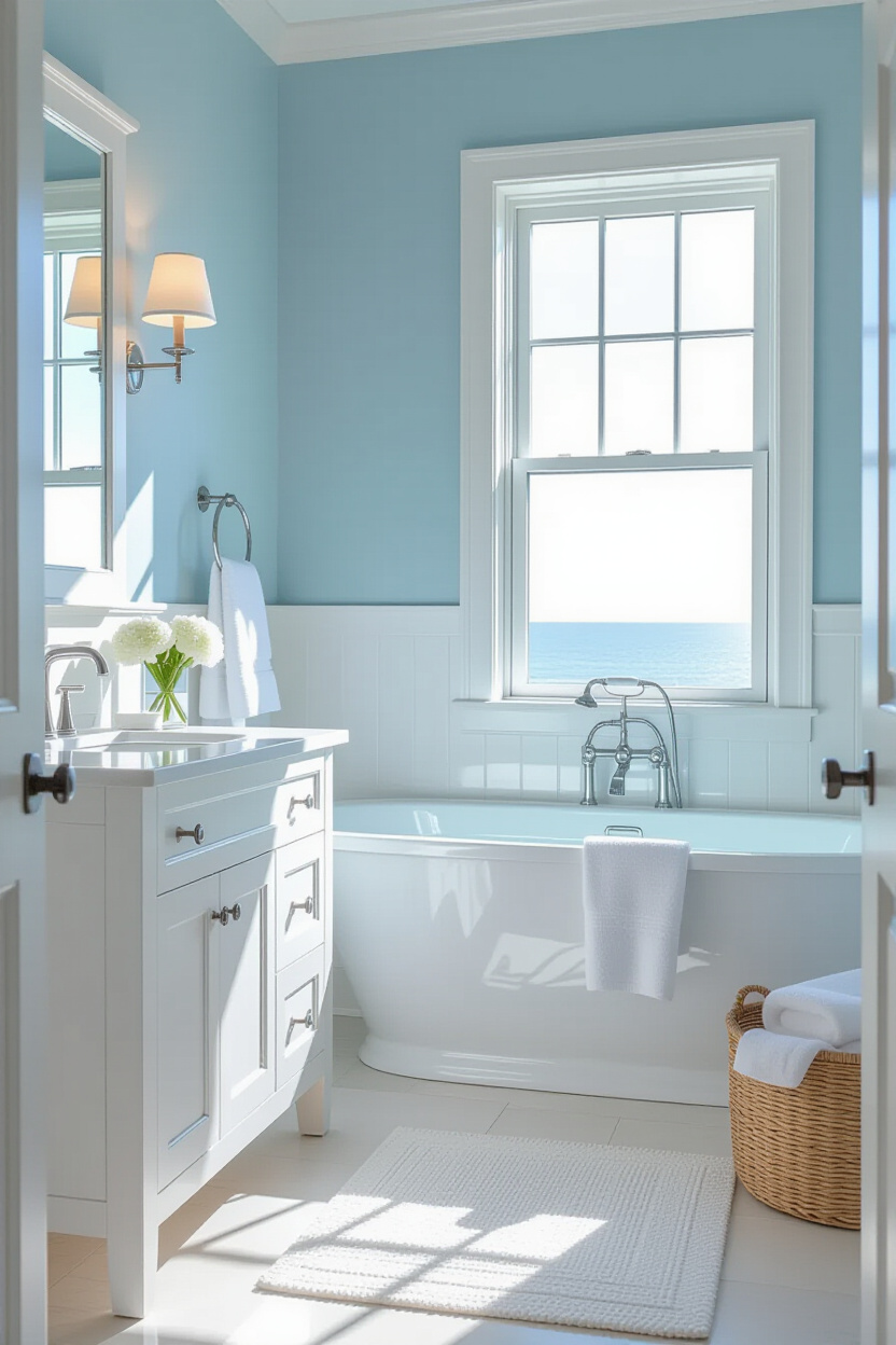 Coastal Chic Bathroom: Elegance of the Seaside