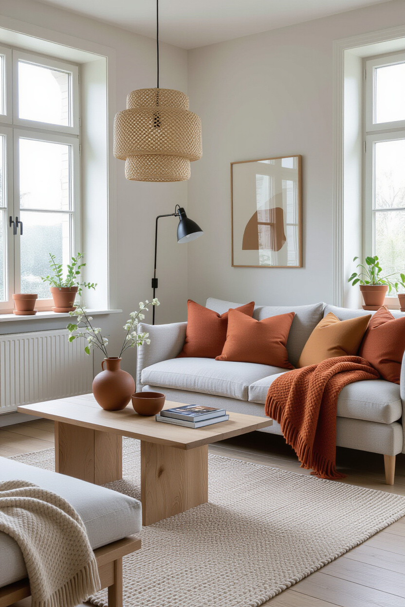 Cozy Boho Minimalist Living Room