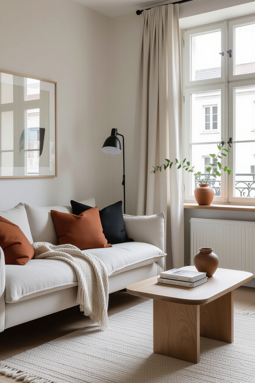 Cozy Minimalist Living Room Simple