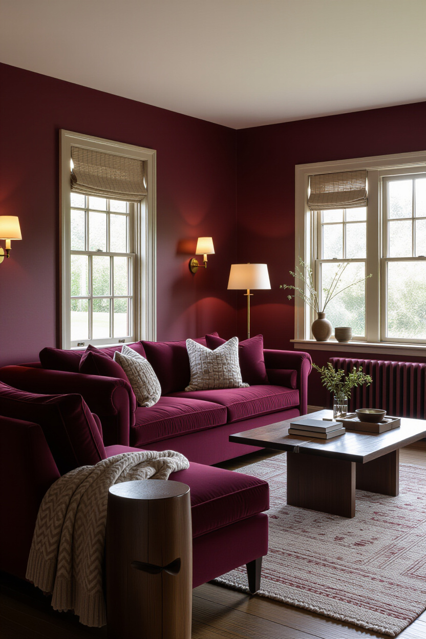 Cozy Moody Living Room: Styling with Dark Hues