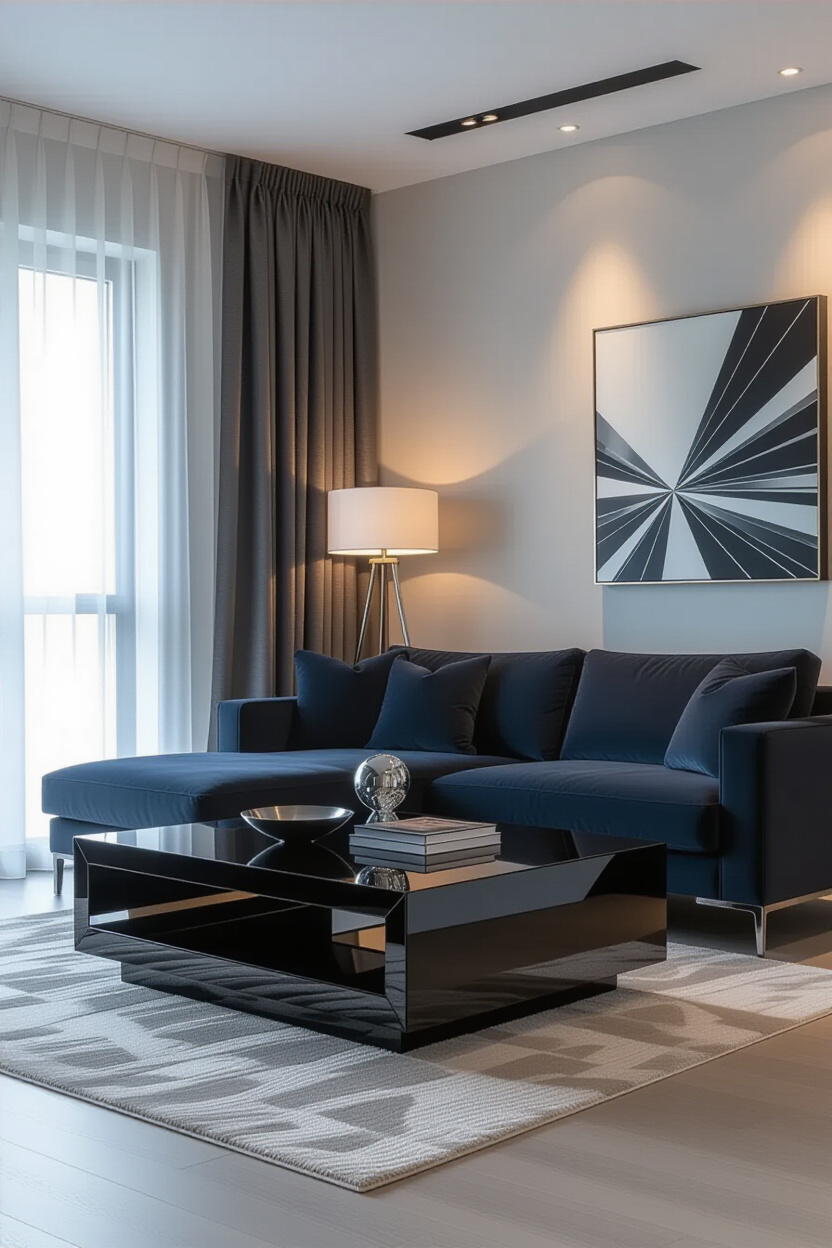 Dark Blue Couch Living Room: Designing for Impact in Your Room