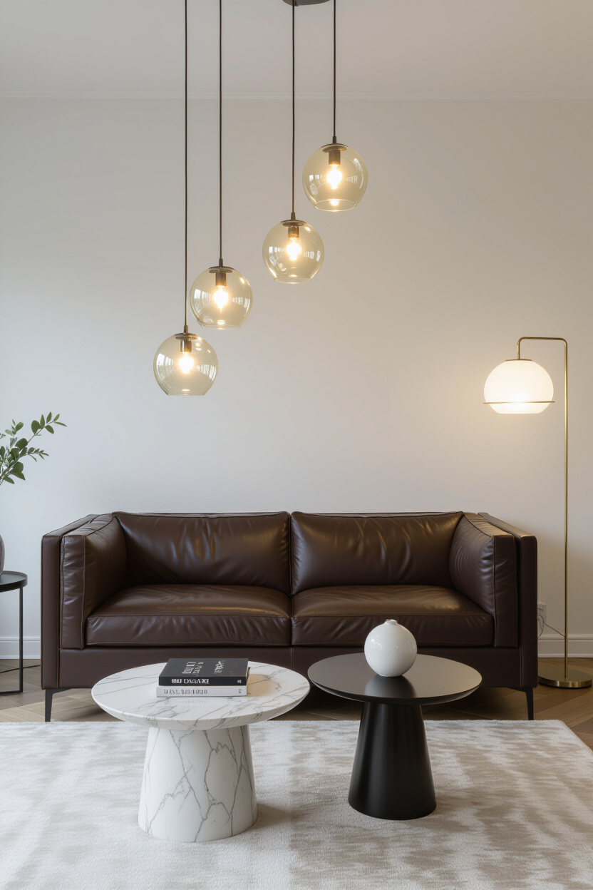 Dark Brown Leather Couch Living Room Decorating: Chic & Sophisticated Schemes