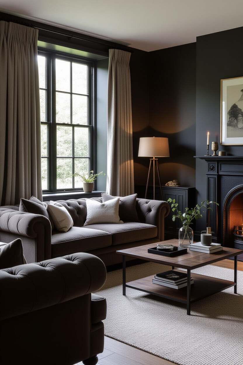 Dark Cosy Living Room: Creating Intimate Spaces
